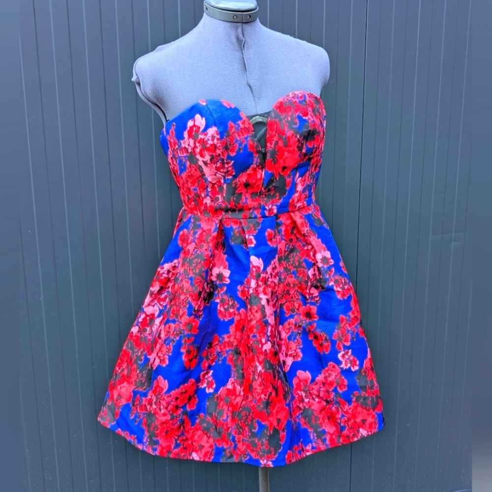 B Darlin mini skirt strapless bodice party dress homecoming prom sweetheart